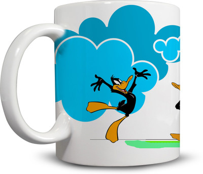 

Ackme Design cartoons coffee, daffy duck Ceramic Mug(325 ml), Multicolor