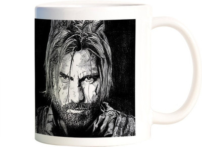

Rangeele Inkers Game OF Thrones Stark Painting Ceramic Mug(300 ml), Multicolor