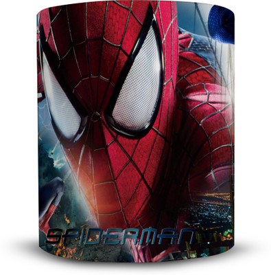 

Ackme Design super hero, spiderman Ceramic Mug(325 ml), Multicolor