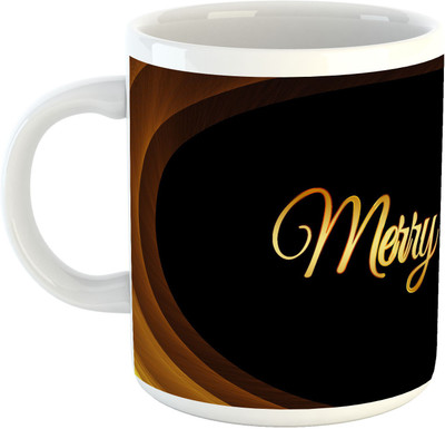 

Deeher Gifts Merry Christmas Design47 Ceramic Mug(330 ml), Multicolor