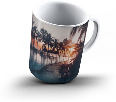 

Ucard Bach Resort943 Bone China, Ceramic, Porcelain Mug(325 ml), Multicolor