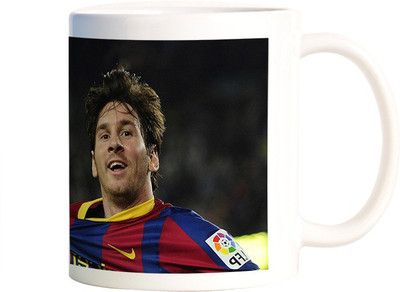 

Rangeele Inkers Messi barcelona legends Ceramic Mug(300 ml), Multicolor