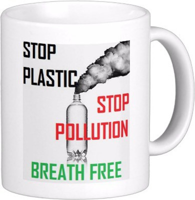 

Exoctic Silver Save The Earth E035 Ceramic Mug(300 ml), Multicolor