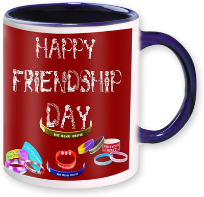 

PhotogiftsIndia Happy Frienship Day 13 Ceramic Mug(325 ml), Multicolor
