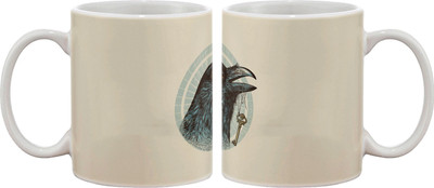 

Artifa Bird With Key Porcelain, Ceramic Mug(350 ml), Multicolor
