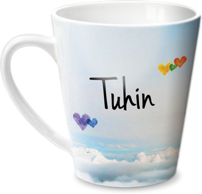 

Hot Muggs Simply Love You Tuhin Conical Ceramic Mug(350 ml)