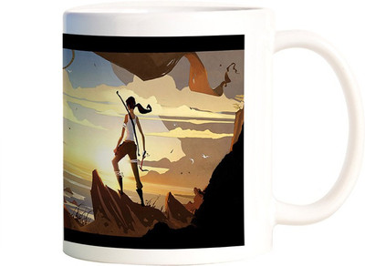 

Rangeele Inkers Tomb Raider Art Ceramic Mug(300 ml), Multicolor