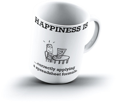 

Ucard Happiness Is2370 Bone China, Ceramic, Porcelain Mug(325 ml)