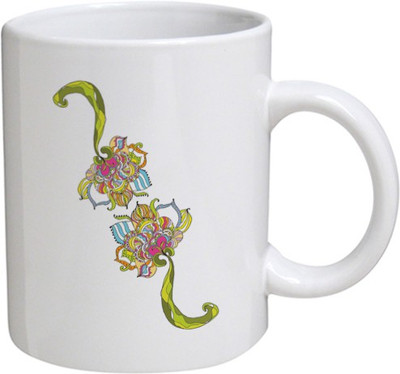 

Disginer Cases Multicoloe Design - MyBestow White Plain Coffee Ceramic Ceramic Mug(320 ml), Multicolor