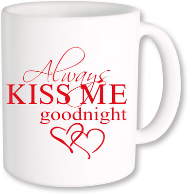 

PhotogiftsIndia Good Night Kiss Me Ceramic Mug(325 ml)