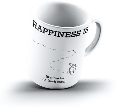 

Ucard Happiness Is1781 Bone China, Ceramic, Porcelain Mug(325 ml)