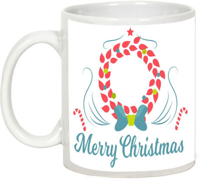 

AllUPrints Amazing Christmas Art Ceramic Mug(325 ml), White