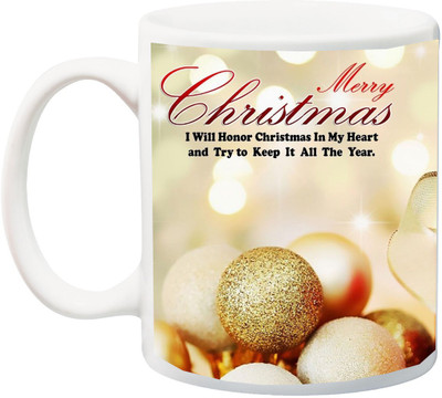 

ME&YOU Gift For family/Relative/friend;merry christmas I will homer beautiful printed Ceramic Mug(325 ml), Multicolor