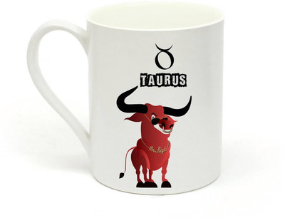 

Sowing Happiness SHMUG161 Taurus sun sign Ceramic Mug(350 ml), White