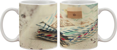 

Artifa Letters Porcelain, Ceramic Mug(350 ml), Multicolor