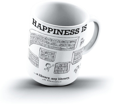 

Ucard Happiness Is1372 Bone China, Ceramic, Porcelain Mug(325 ml)