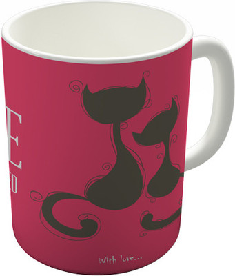 

Shaildha Love Ceramic Mug(350 ml), Multicolor