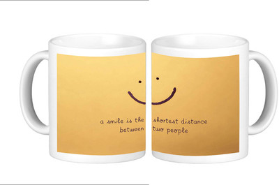 

Shopmillions Smiley Ceramic Mug(300 ml), Multicolor