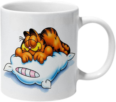 

Mooch Wale Garfield Sleep Ahead Ceramic Mug(325 ml), Multicolor