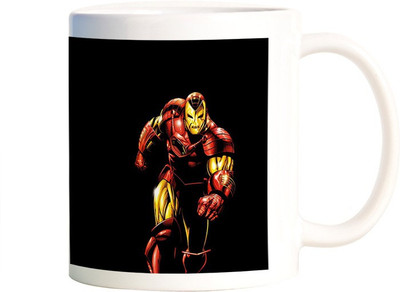 

Rangeele Inkers IronMan Vintage Ceramic Mug(300 ml), Multicolor