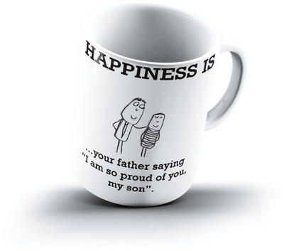 

Ucard Happiness Is2068 Bone China, Ceramic, Porcelain Mug(325 ml)