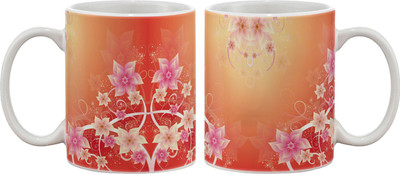 

Artifa Flowers In Summer Porcelain, Ceramic Mug(350 ml), Multicolor