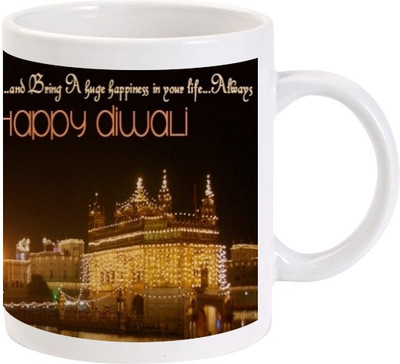 

Lolprint 124 Diwali Ceramic Mug(325 ml)