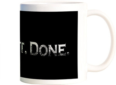 

Rangeele Inkers Get Shit Done Minimal Ceramic Mug(300 ml), Multicolor