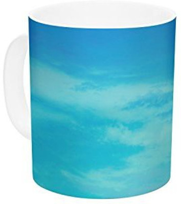 

Kess InHouse InHouse Robin Dickinson Simplify Beach Sky Ceramic Coffee, 11 oz, Multicolor Ceramic Mug(60 ml)