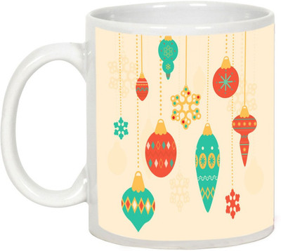 

AllUPrints Beautiful Christmas Gifts Ceramic Mug(325 ml), White