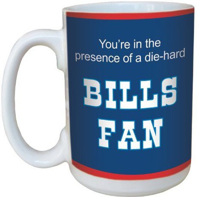 

Tree-Free Greetings Greetings lm44110 Bills Football Fan Ceramic with Full-Sized Handle, 15-Ounce Ceramic Mug(60 ml), Multicolor