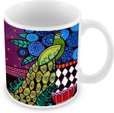

Sleep Nature's SN-MG-146 Ceramic Mug(350 ml), Multicolor