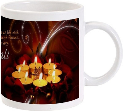 

Lolprint 82 Diwali Ceramic Mug(325 ml)