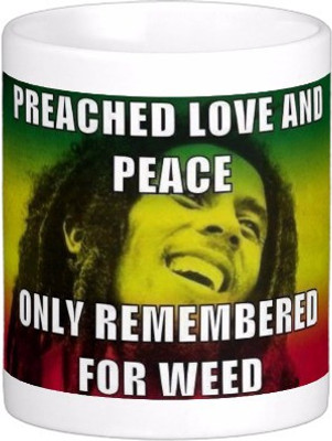

Exoctic Silver Bob Marley Collector Edition Series 11 Ceramic Mug(300 ml), Multicolor