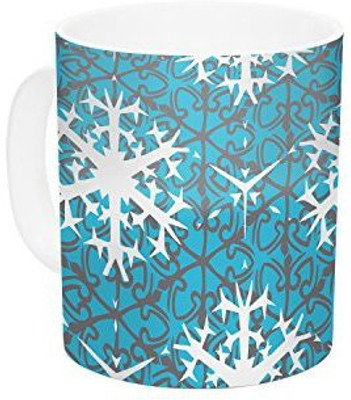 

Kess InHouse InHouse Miranda Mol Precious Flakes Ceramic Coffee, 11 oz, Multicolor Ceramic Mug(60 ml)
