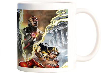 

Rangeele Inkers Justice League Art Ceramic Mug(300 ml), Multicolor