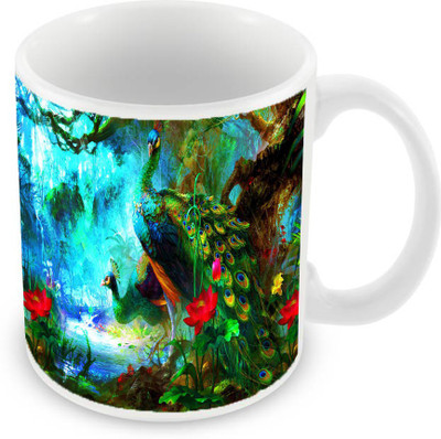 

Sleep Nature's SN-MG-123 Ceramic Mug(350 ml), Multicolor