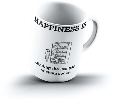 

Ucard Happiness Is2381 Bone China, Ceramic, Porcelain Mug(325 ml)