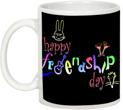 

AllUPrints Friendship Day Gifts - Celebrate Happy Friendship Day Ceramic Mug(325 ml), White