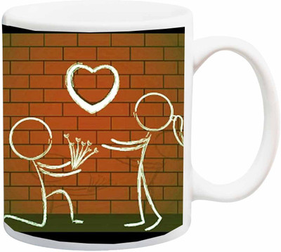 

ME&YOU Happy Rose Day;Beautiful propose I Love You 3D Printed Ceramic Mug(325 ml), Multicolor