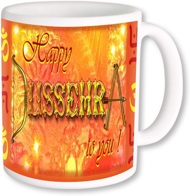 

PhotogiftsIndia Happy Dussehra 006 Ceramic Mug(325 ml), Multicolor