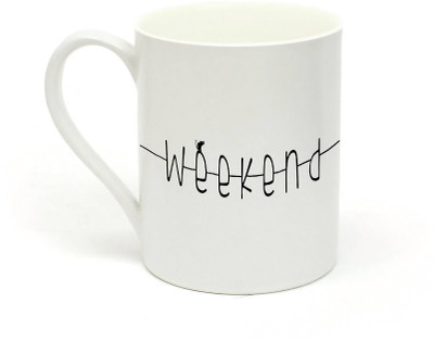 

Sowing Happiness PSMUG194 Ceramic Mug(350 ml), White
