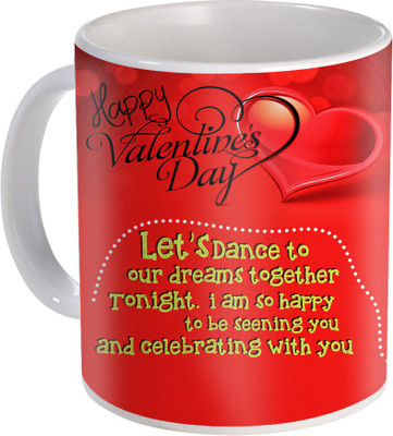 

SKY TRENDS Love Gifts For Your Special Valentine For Girlfriend Boyfriend Wounderful Wife Husband Friend Anniversary Birthday Design067 Ceramic Mug(325 ml), White