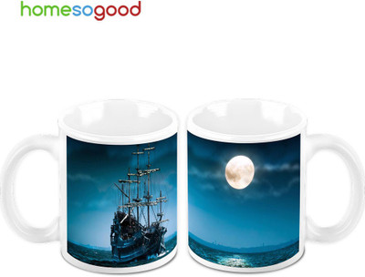 45% OFF on Homesogood Ship In The Full Moon (Pack Of 2) Ceramic Mug(325 ml, Pack of 2) 45% OFF on Homesogood Ship In The Full Moon (Pack Of 2) Ceramic Mug(325 ml, Pack of 2)
