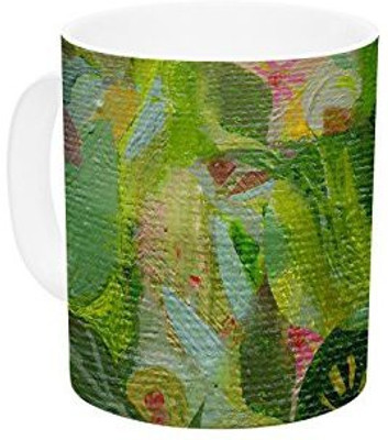 

Kess InHouse InHouse Marianna Tankelevich Jungle Ceramic Coffee, 11 oz, Multicolor Ceramic Mug(60 ml)