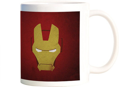 

Rangeele Inkers IronMan Minimal Ceramic Mug(300 ml), Multicolor