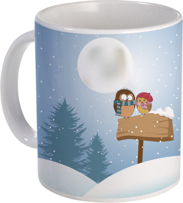 

SKY TRENDS Can't Help Falling in Love mug Best Gift for Valentine's Day, Her, Girlfriend,boy friend,husband, Wife,Birthday, Anniversary,Christmas or Any Holidays Design 087 Ceramic Mug(320 ml), Blue;white