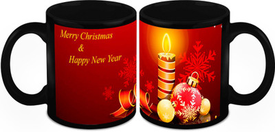 

Homesogood Christmas And New Year Party Ceramic Mug(325 ml, Pack of 2)