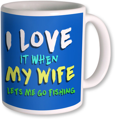 

PhotogiftsIndia I love My Wife Coffee Ceramic Mug(350 ml), White