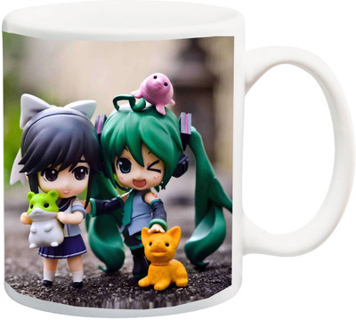ME&YOU Valentine's Day/Anniversary/Birthday Gift: Cute Couple Printed High Quality Ceramic Mug(325 ml), Multicolor